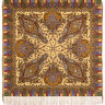 Платок из шерсти "Мечта хрустальная" с шелковой бахромой 1683-52, 125х125 см